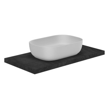 Lavoar pe blat Scarabeo GLAM 56x39 cm, alb, lucios